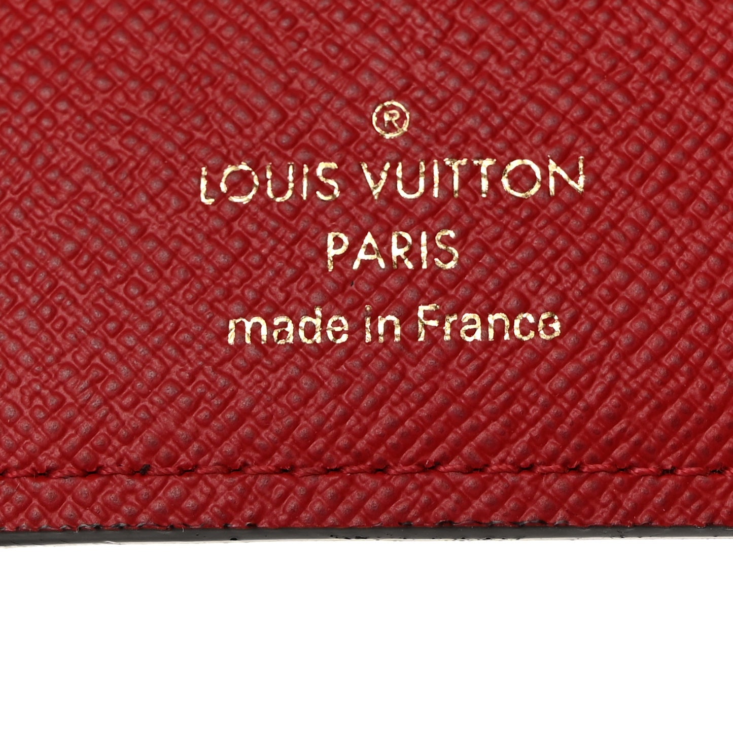 Damier Ebene Victorine Wallet Cherry