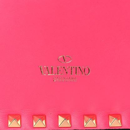 Valentino Garavani Nappa Rockstud Wristlet Clutch Fuxia Fluo 8 of 19