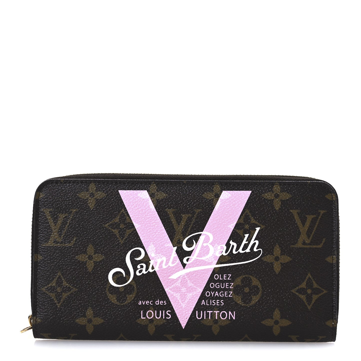 Monogram Saint Barth V Zippy Wallet Rose Ballerine