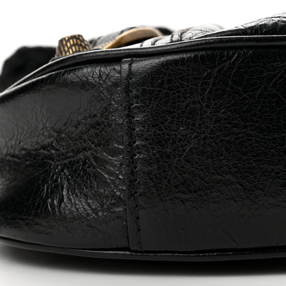 Balenciaga Agneau Arena Pin Embellished Le Cagole Shoulder Bag XS Black 9 of 10