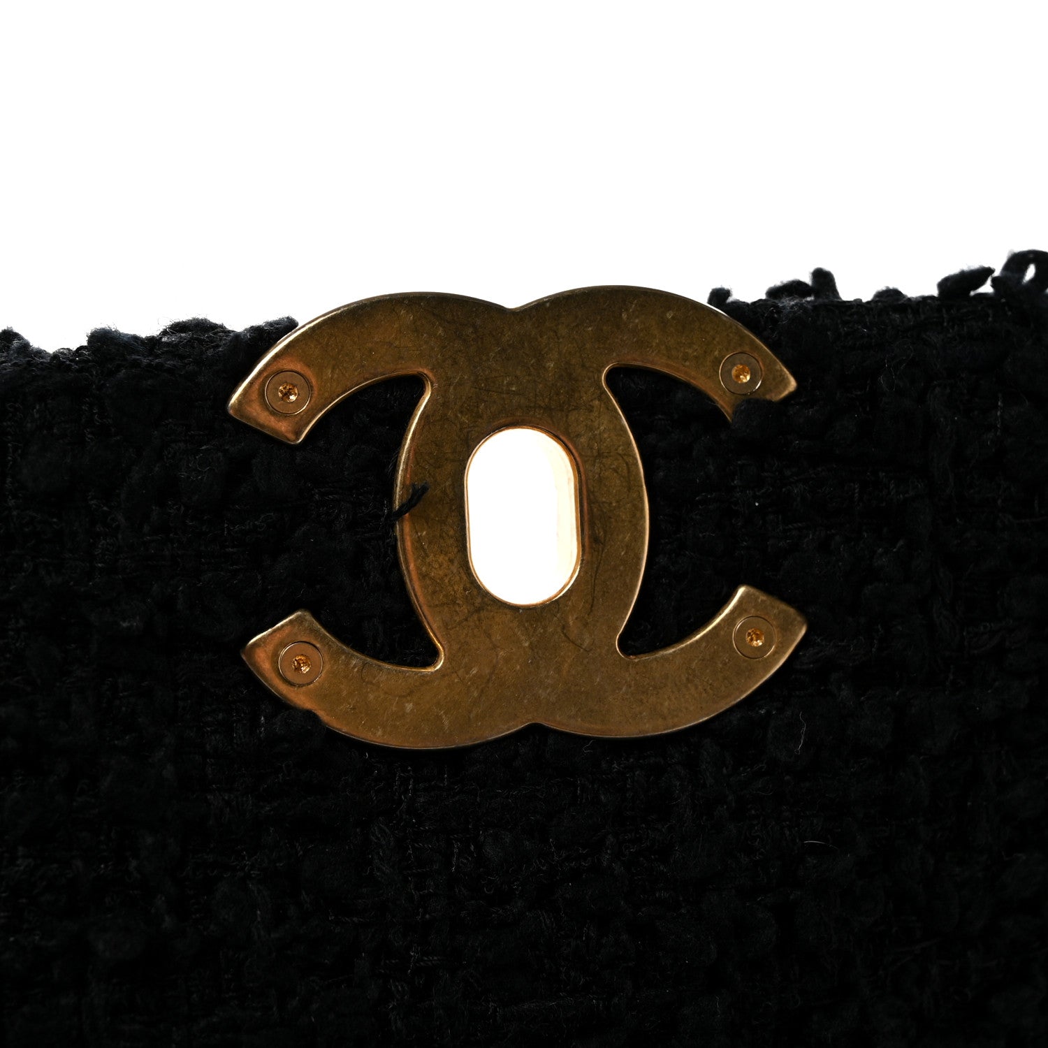 Chanel Tweed Quilted Medium Chanel 19 Flap Black 12 of 13