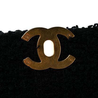 Chanel Tweed Quilted Medium Chanel 19 Flap Black 12 of 13