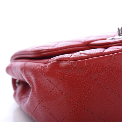 Chanel Caviar Quilted Mini Square Flap Red 10 of 13