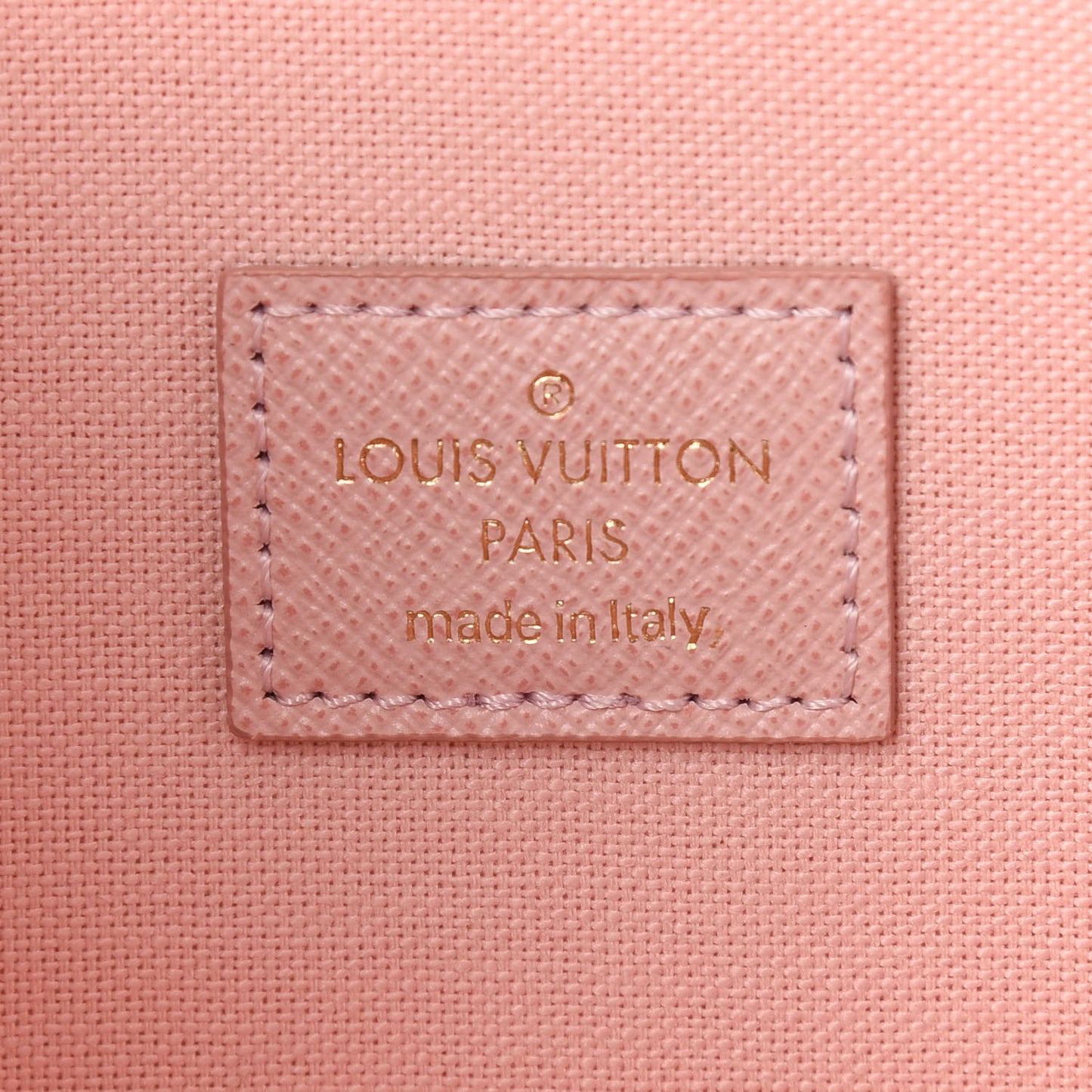 Damier Azur Pochette Felicie Chain Wallet Rose Ballerine