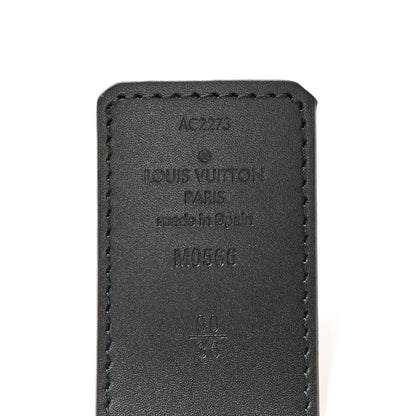 Louis Vuitton Calfskin Monogram 30mm LV Initiales Reversible Belt 90 36 Black 5 of 7