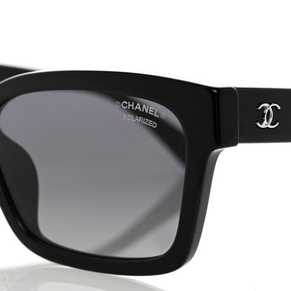 Chanel Acetate Polarized Square Sunglasses 5417-A Black 8 of 10