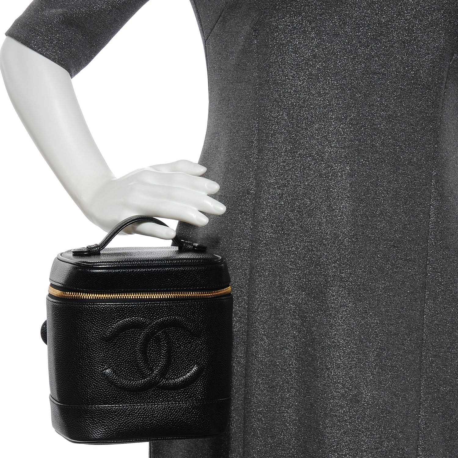 Chanel Caviar Vanity Case Black 2 of 8