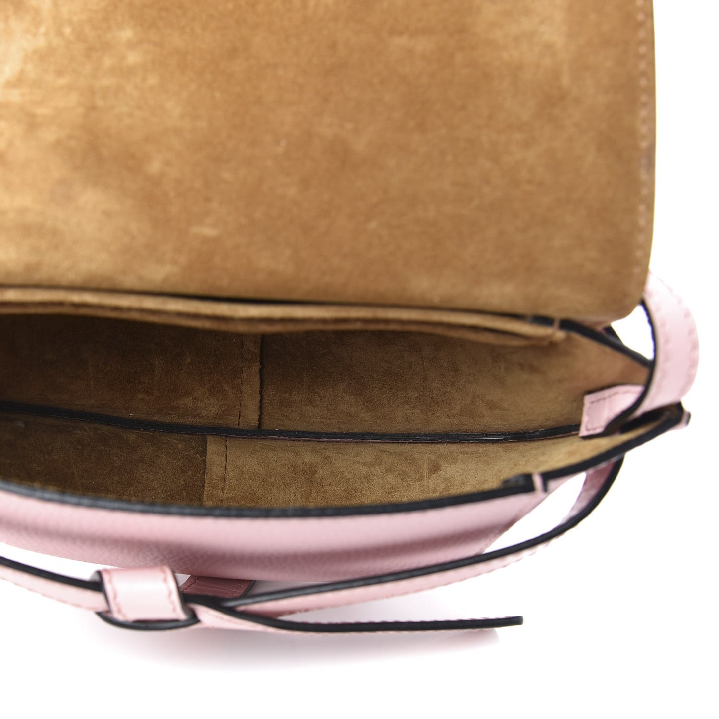 Grained Calfskin Mini Gate Crossbody Bag Pastel Pink