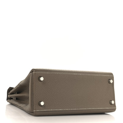 Hermes Togo Kelly Retourne 25 Etoupe 4 of 11