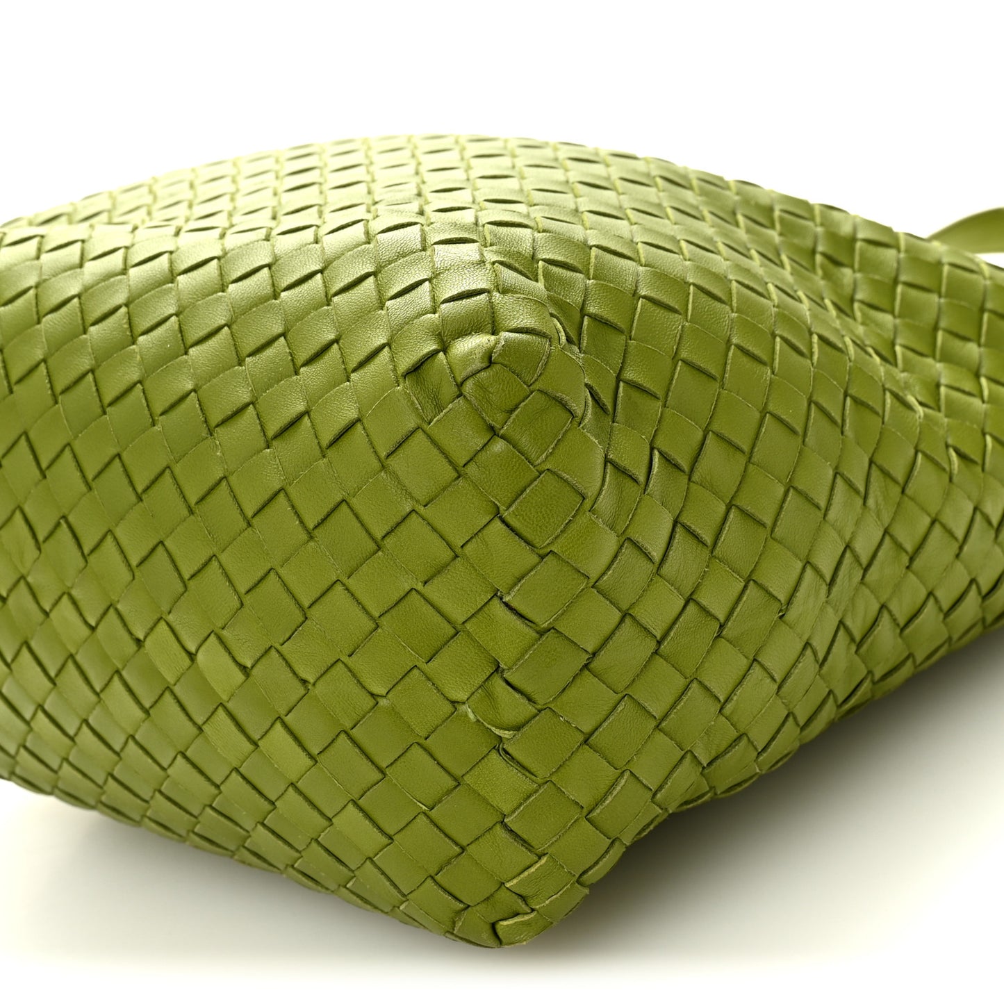 Nappa Intrecciato Shopper Tote Kiwi