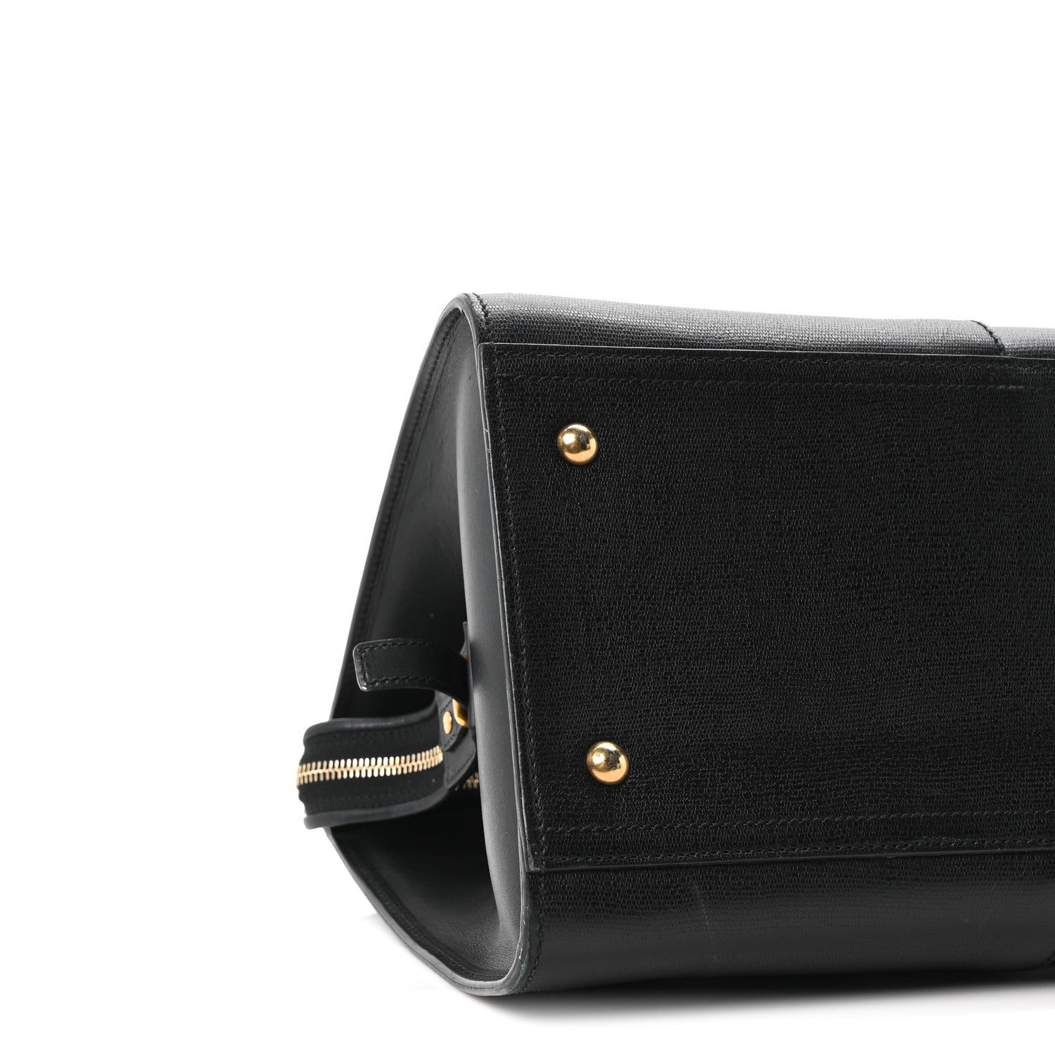 Saint Laurent Textured Calfskin Medium Cabas ChYc Black 9 of 10