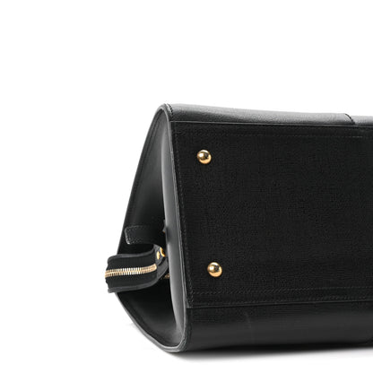 Saint Laurent Textured Calfskin Medium Cabas ChYc Black 9 of 10