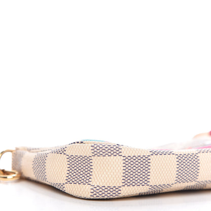 Louis Vuitton Damier Azur 2015 Christmas Animation Mini Pochette Accessories 6 of 10