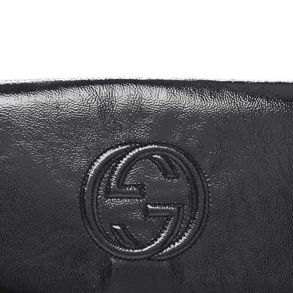 Gucci Soft Patent Medium Soho Clutch Uniform Blue 8 of 10