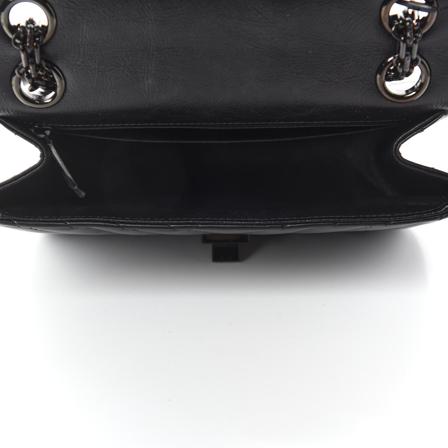 Chanel Aged Calfskin Chevron Quilted 2.55 Reissue Mini Flap So Black 5 of 11