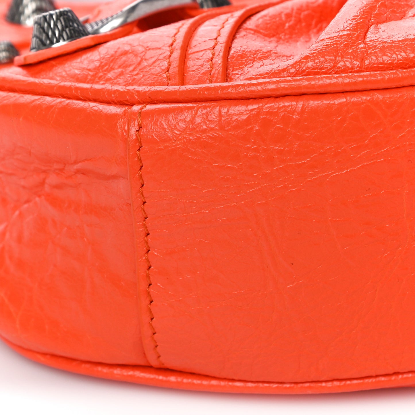 Agneau Arena Le Cagole Shoulder Bag XS Orange