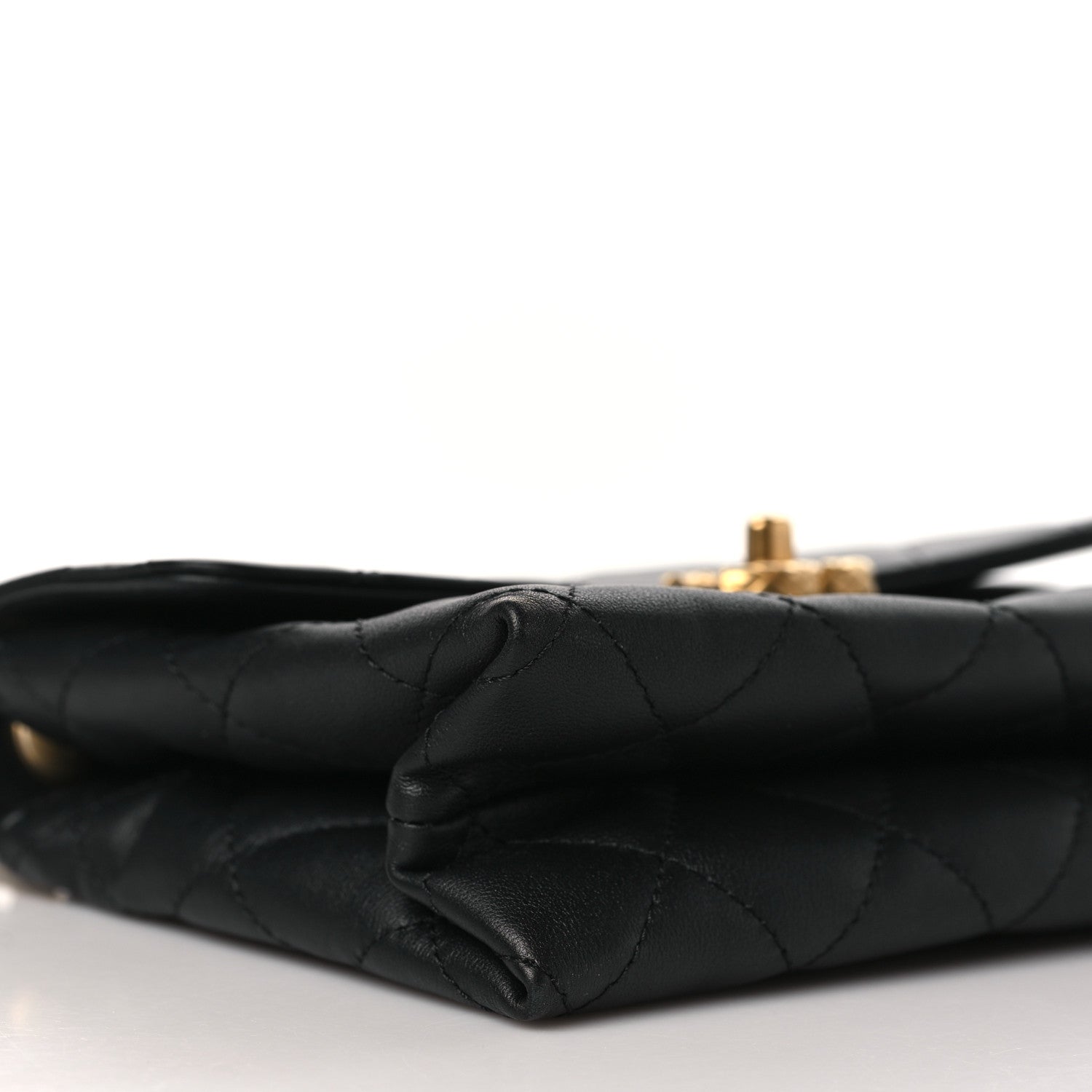 Chanel Lambskin Quilted Small Chain Flap Black 9 of 9