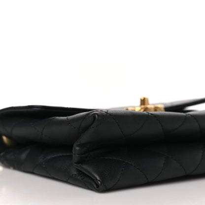 Chanel Lambskin Quilted Small Chain Flap Black 9 of 9