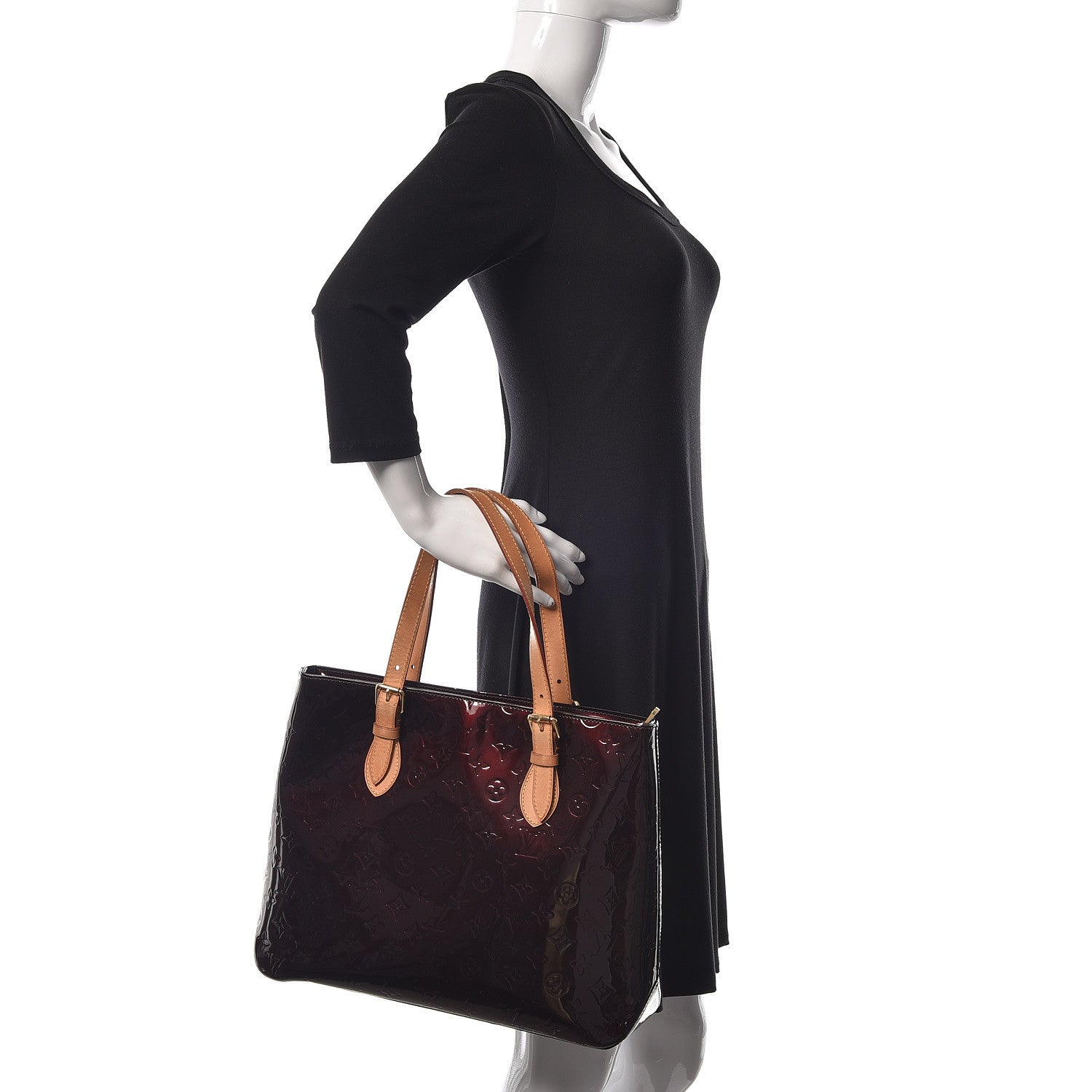 Louis Vuitton Vernis Brentwood Amarante 2 of 17