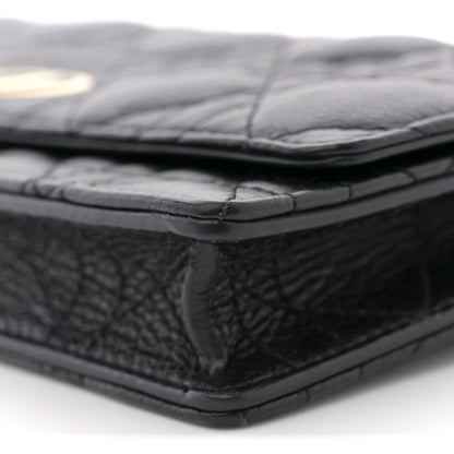 Christian Dior Supple Calfskin Cannage Caro Belt Pouch with Chain Black 10 of 12