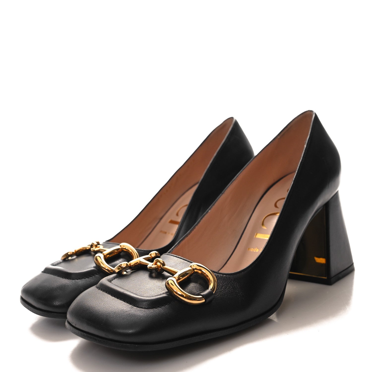 Gucci Malaga Kid Horsebit 75mm Pumps 39 Black 3 of 8