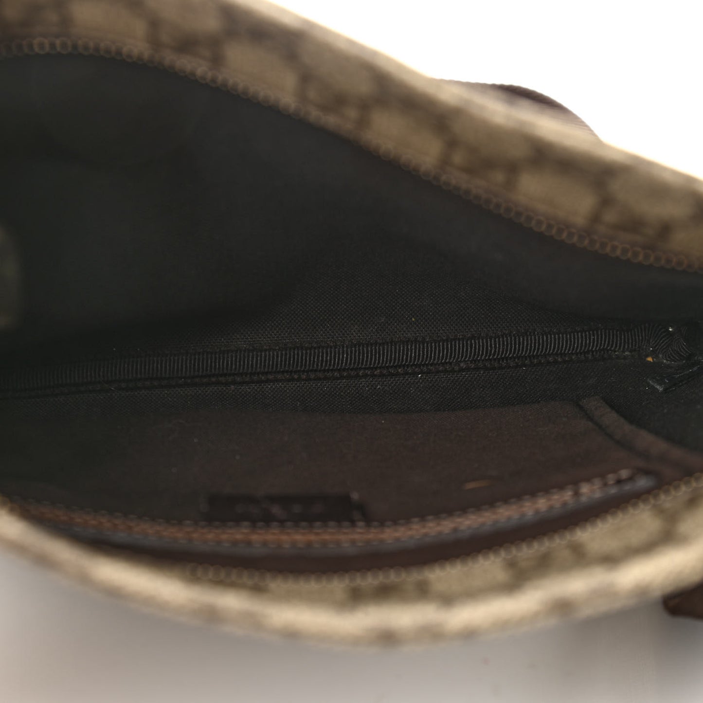 GG Supreme Monogram Small Flat Messenger Bag Dark Brown