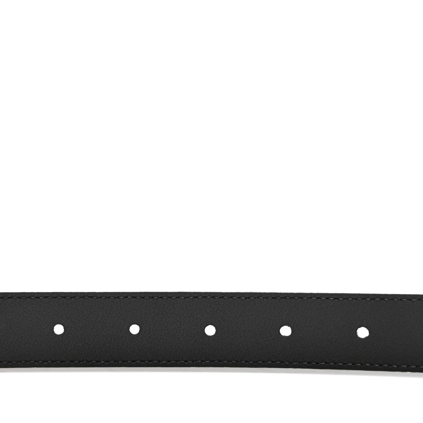 Moon Calfskin Torchon Double G 25mm Belt 80 32 Black