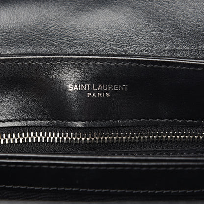 Saint Laurent Calfskin Y Quilted Monogram Toy Loulou Crossbody Bag Black 6 of 10
