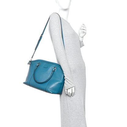 Gucci Soft Microguccissima Dome Satchel Deep Cobalt 2 of 10