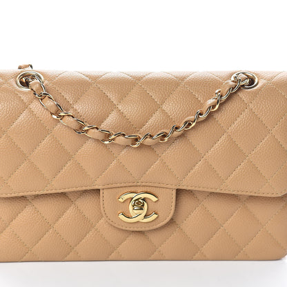 Chanel Caviar Quilted Small Double Flap Beige 8 of 11