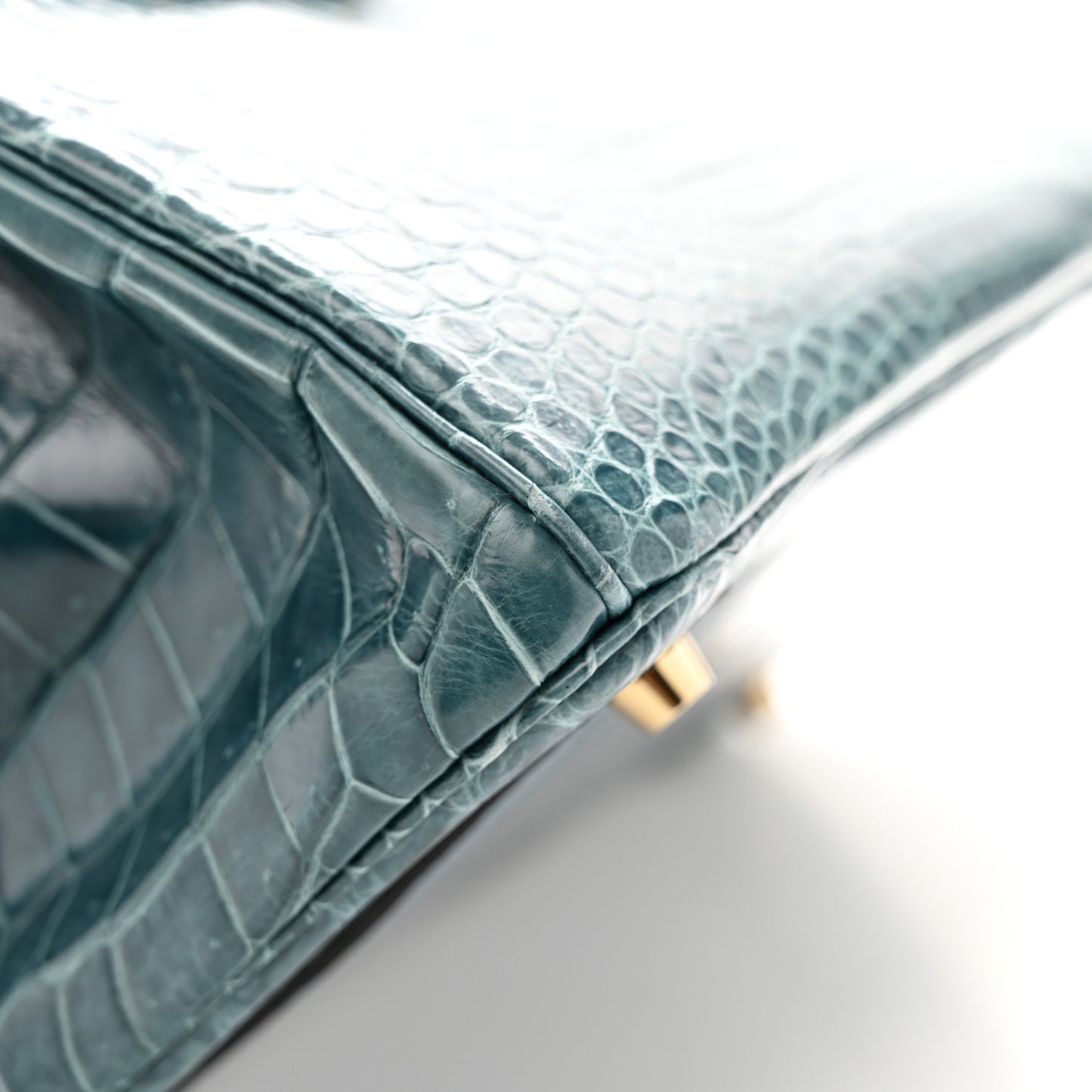 Shiny Porosus Crocodile Birkin 35 Colvert