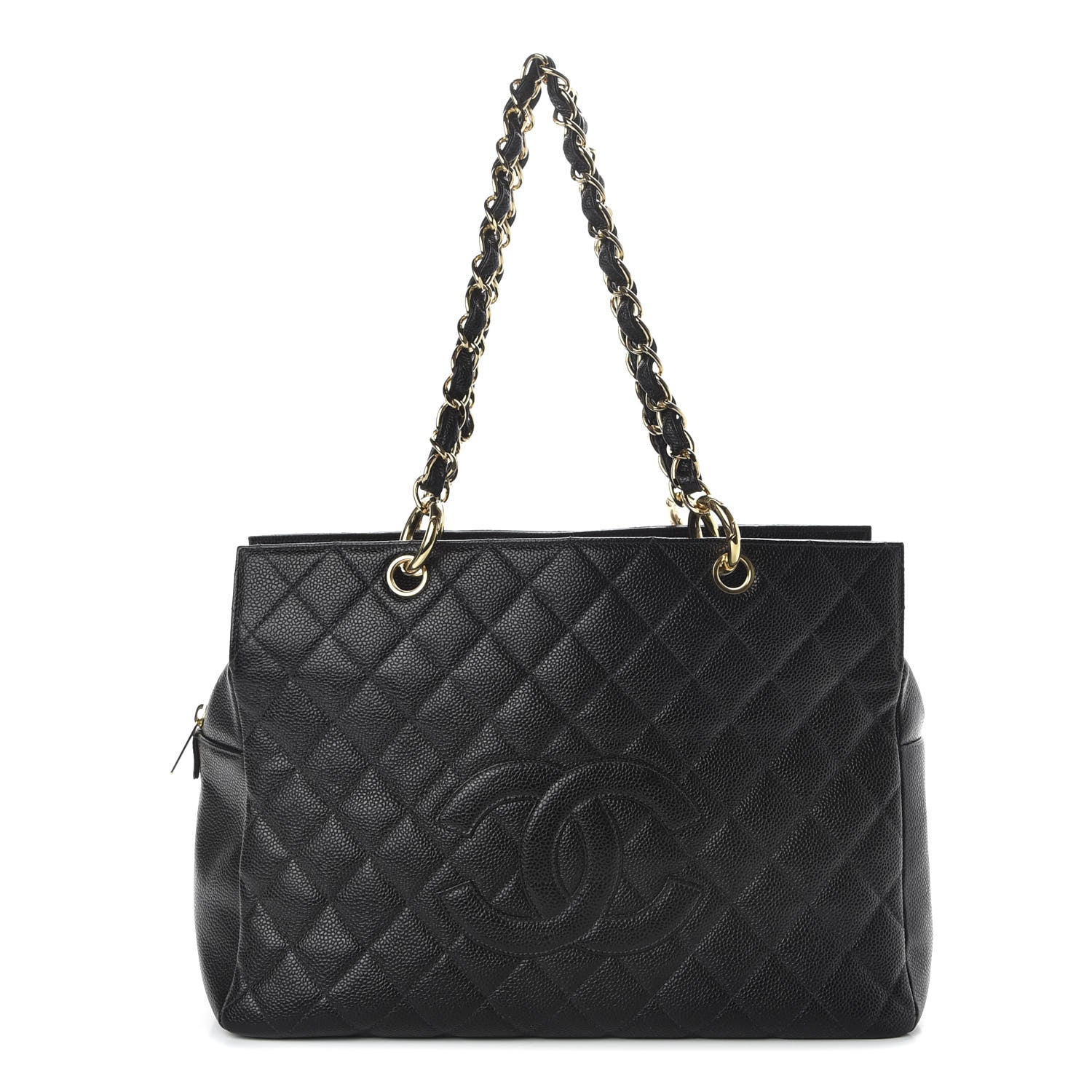 Chanel Caviar Quilted Grand Timeless Tote GTT Black 1 of 9