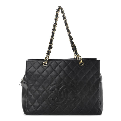 Chanel Caviar Quilted Grand Timeless Tote GTT Black 1 of 9