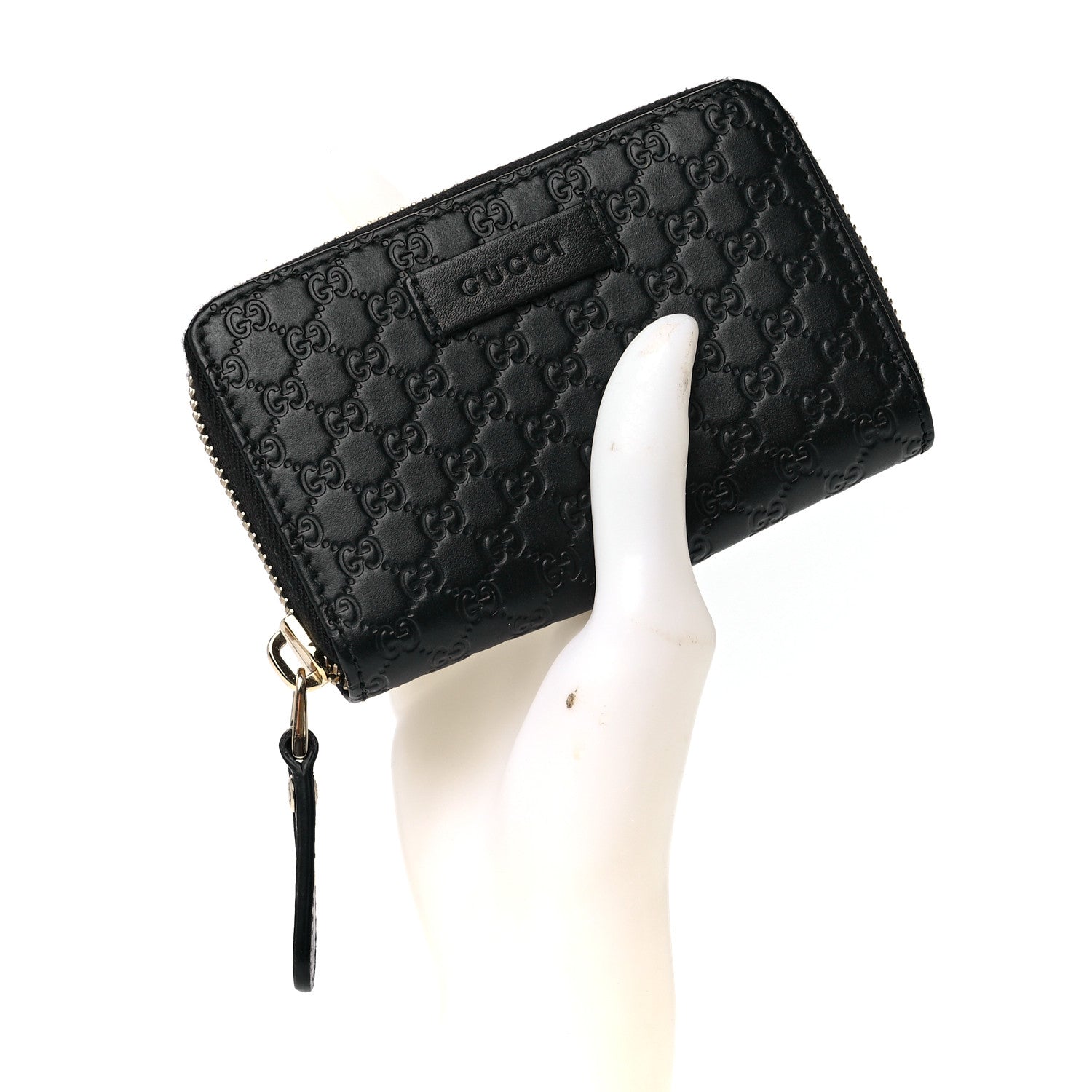 Gucci Microguccissima Zip Around Card Case Black 2 of 11