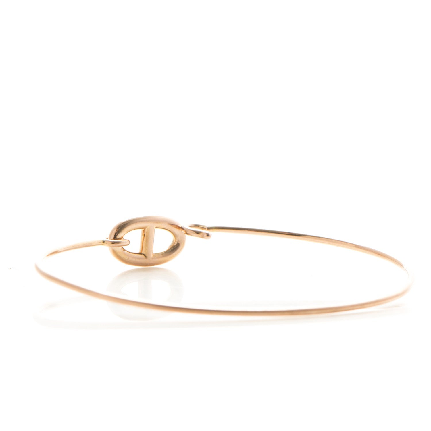 Hermes 18K Rose Gold PM Ronde Chaine d'Ancre Bracelet SH 3 of 6