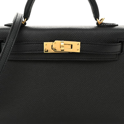 Hermes Epsom Mini Kelly Sellier 20 Black 8 of 11