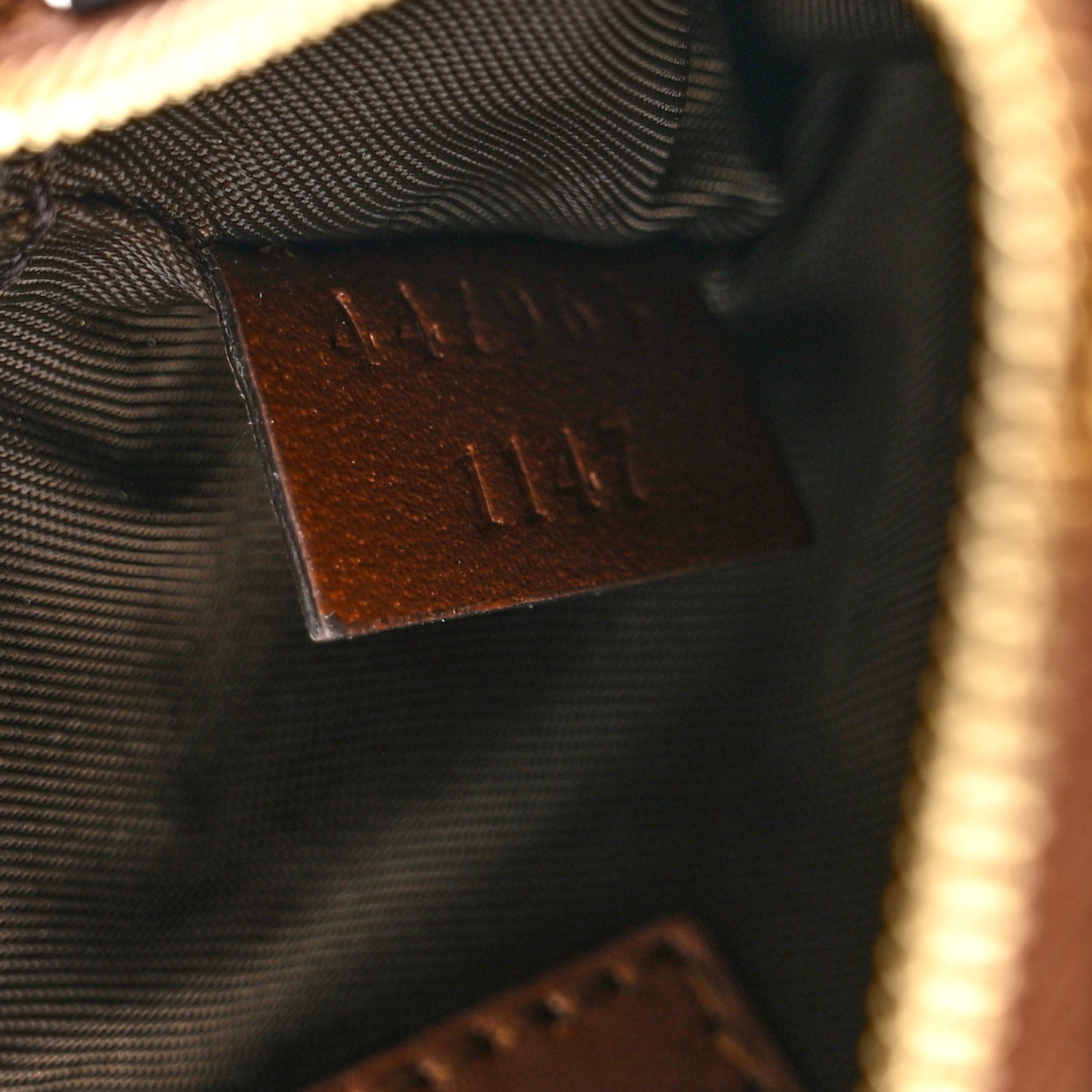 GG Supreme Monogram Key Case Brown