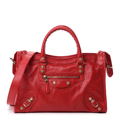 Balenciaga Agneau Giant 12 Gold Hardware S City Rouge Cardinal 1 of 10