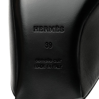 Hermes Goatskin Trocadero Mule 39 Black 8 of 9