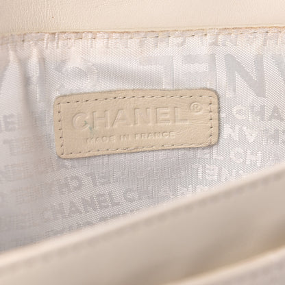Chanel Lambskin Quilted Accordion Mademoiselle Flap White 6 of 13