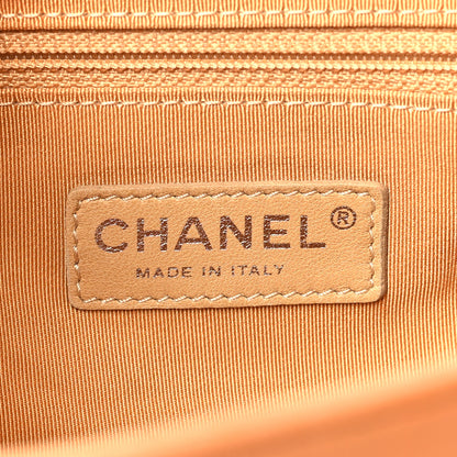 Chanel Washed Lambskin Quilted Medium Chain Around Messenger Dark Beige 6 of 9