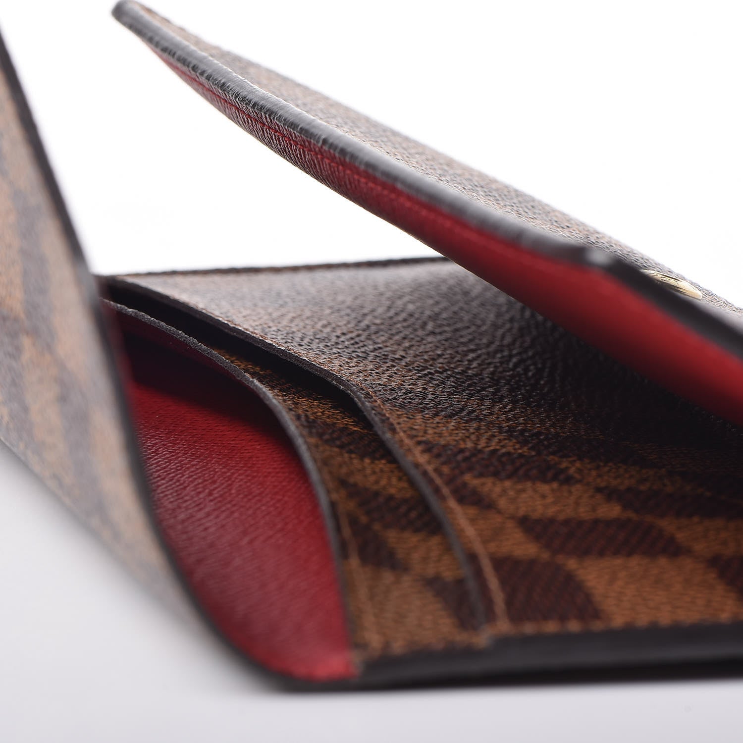 Louis Vuitton Damier Ebene Josephine Wallet Red 9 of 9