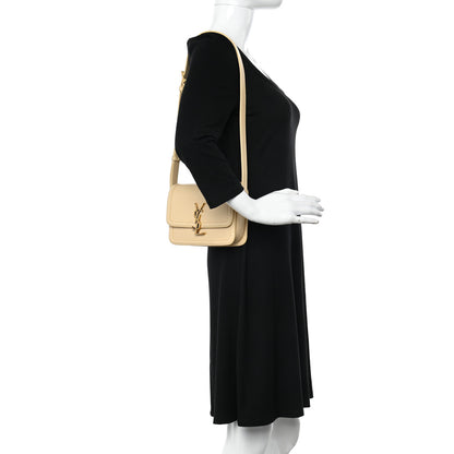 Saint Laurent Smooth Calfskin Small Solferino Satchel Ivory Natural 2 of 11