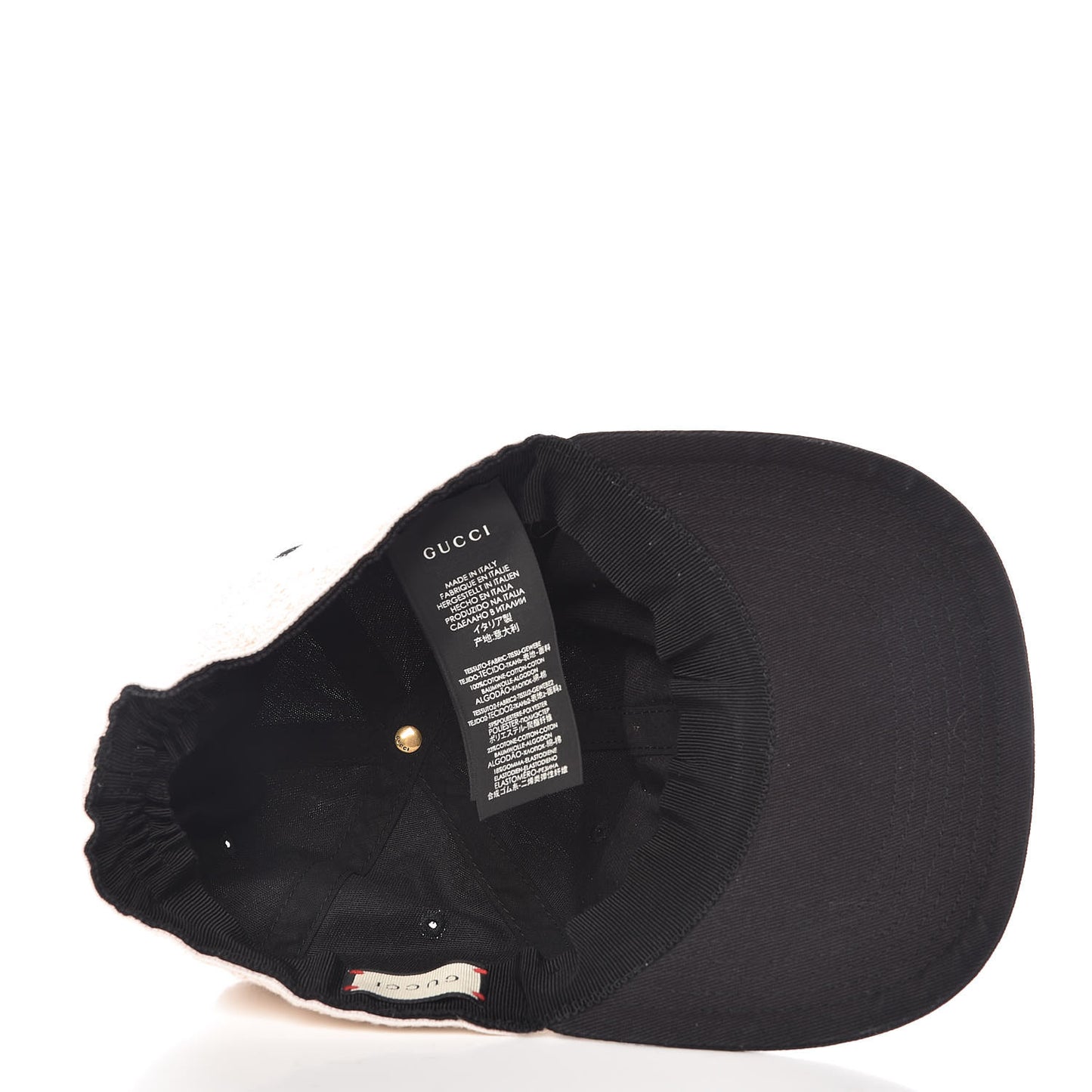 Gabardine Headband Baseball Hat S Black