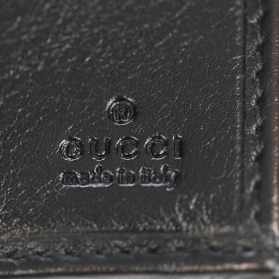 Gucci Leather Britt Continental Wallet Black 12 of 13