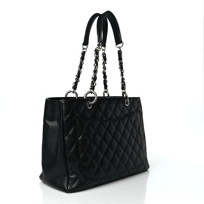 Chanel Caviar Quilted Grand Shopping Tote GST Black 3 of 12