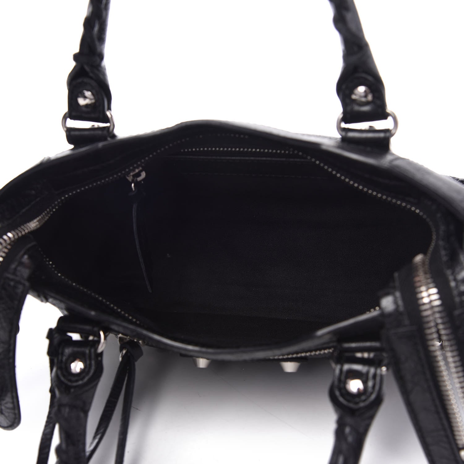Balenciaga Agneau Classic Silver Hardware Mini City Black 5 of 9