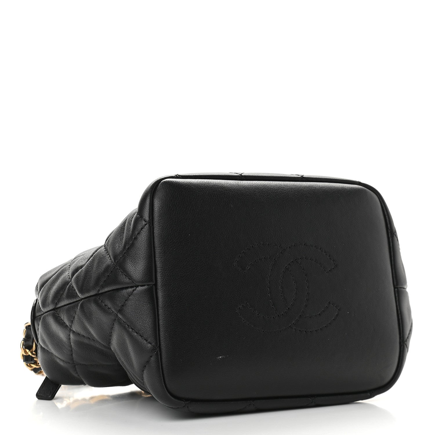 Chanel Lambskin Quilted Small Perfect Meeting Hobo Black 4 of 10