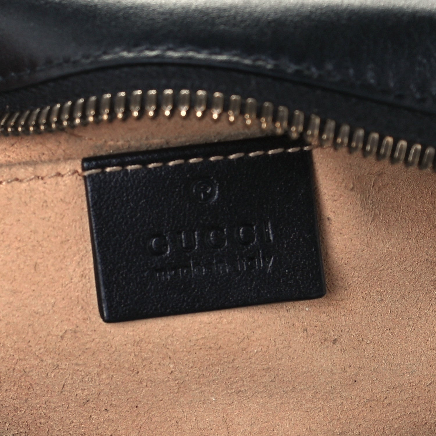 Gucci Calfskin Matelasse Small GG Marmont Chain Shoulder Bag Black 6 of 12