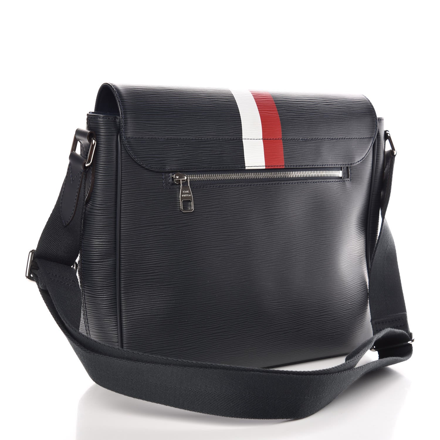 Louis Vuitton Epi Christopher Messenger Navy Stripes 3 of 9